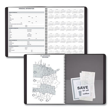 AT-A-GLANCE® 24-hour Daily Appointment Book, 11 X 8.5, Black Cover, 12-month (jan To Dec): 2022 freeshipping - TVN Wholesale